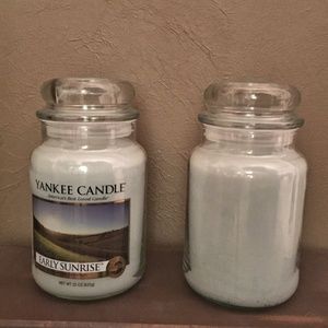 Large Yankee Candle jar Early Sunrise retired